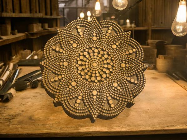 Mandalastempel aus Hartholz Mandalastempel aus Hartholz